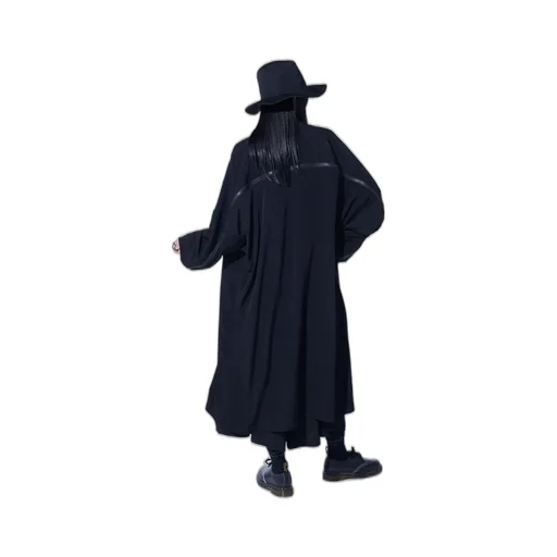 Crepe De Chine Back Yoke Zip Coat