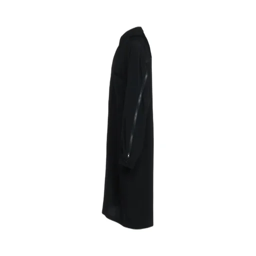 Crepe De Chine Back Yoke Zip Coat
