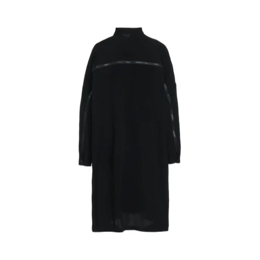 Crepe De Chine Back Yoke Zip Coat