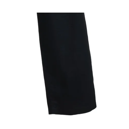 Cotton Twill 3-Tuck Wide Trousers With Side Stripes