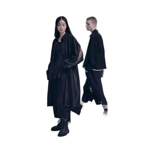 Cotton/Hemp Twill Back Yoke Zip Coat