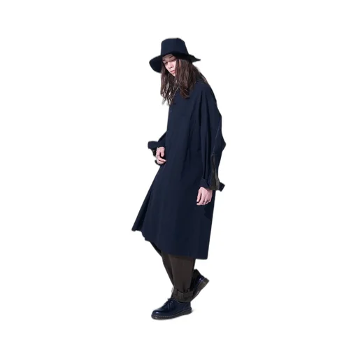 Cotton/Hemp Twill Back Yoke Zip Coat