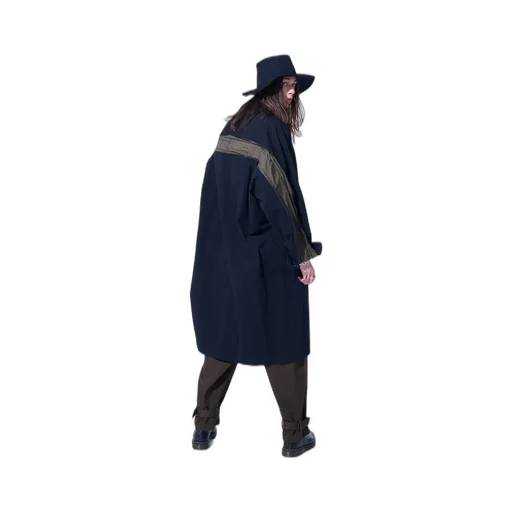 Cotton/Hemp Twill Back Yoke Zip Coat