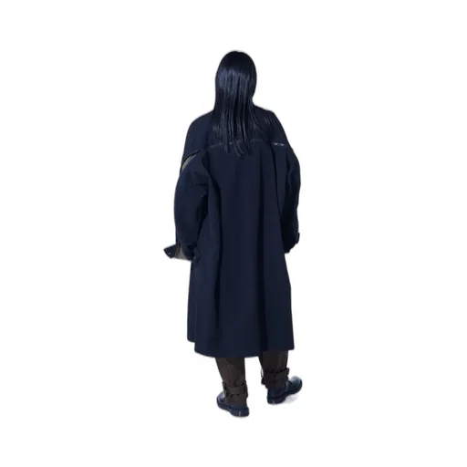 Cotton/Hemp Twill Back Yoke Zip Coat