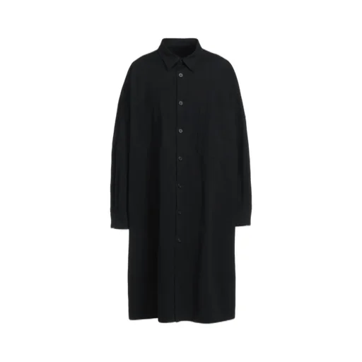 Cotton/Hemp Twill Back Yoke Zip Coat