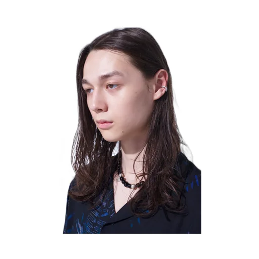 Brass Curved Chain Ear Cuff