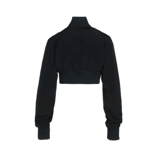 Crepe De Chine Cropped Bomber Jacket