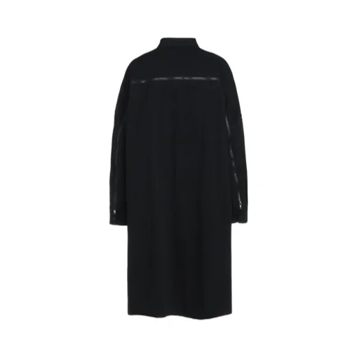 Cotton/Hemp Twill Back Yoke Zip Coat