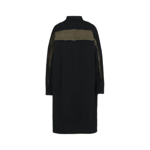 Cotton/Hemp Twill Back Yoke Zip Coat