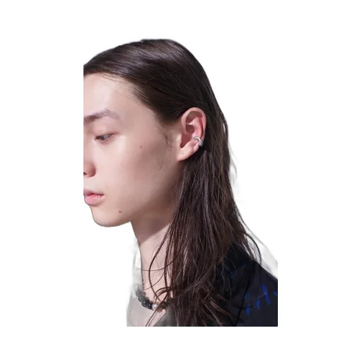 Brass Curved Chain Ear Cuff