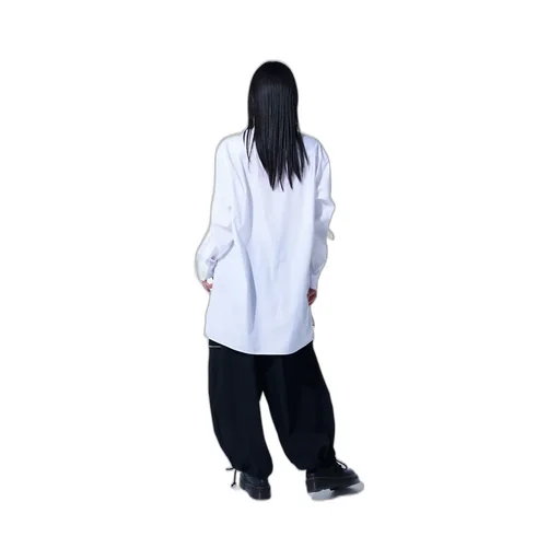 Washer Finished Wool Gabardine Balloon Pants With Zipper Pockets