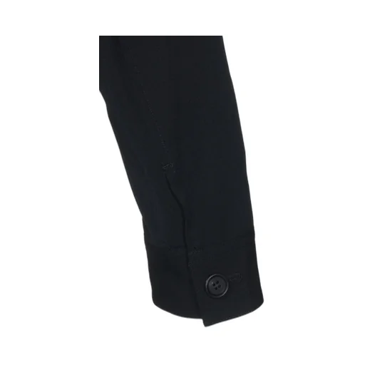 Washer Finished Wool Gabardine Open Collar Short Blouson