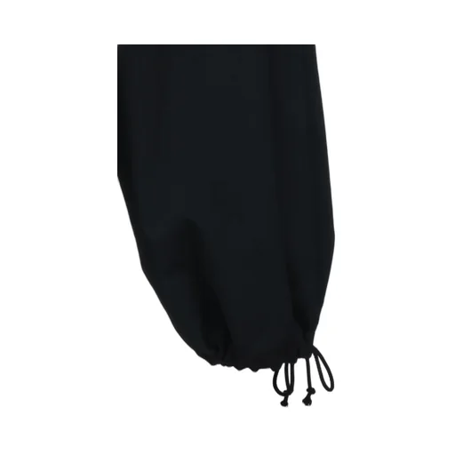 Washer Finished Wool Gabardine Balloon Pants With Zipper Pockets