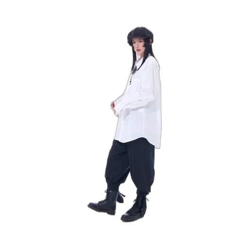 T/W Gabardine 2-Tuck Pants With Hem Ties