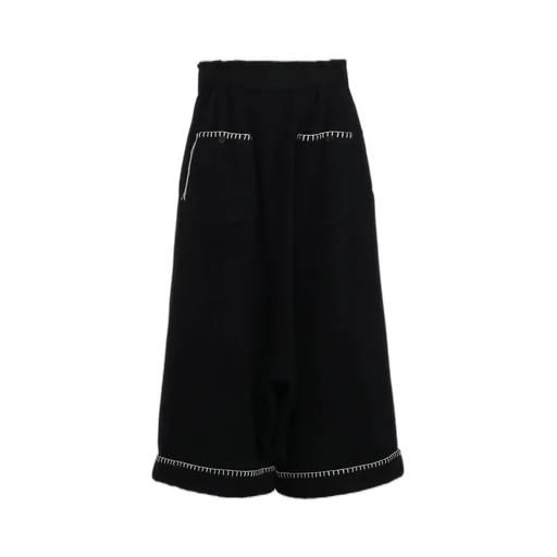 W/Top Mossa Belted Sarouel Pants With Blanket Stitch Design