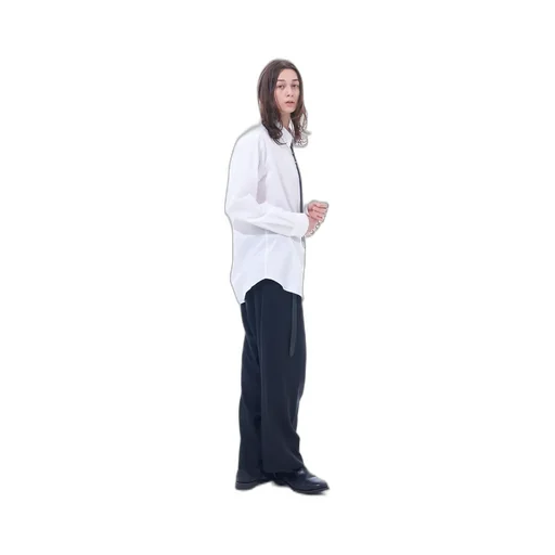 T/W Gabardine Suspender Pants With Triangle Gusset