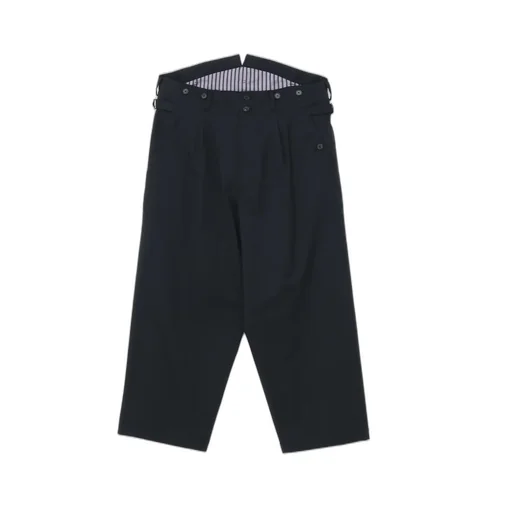 T/W Gabardine Suspender Pants With Triangle Gusset