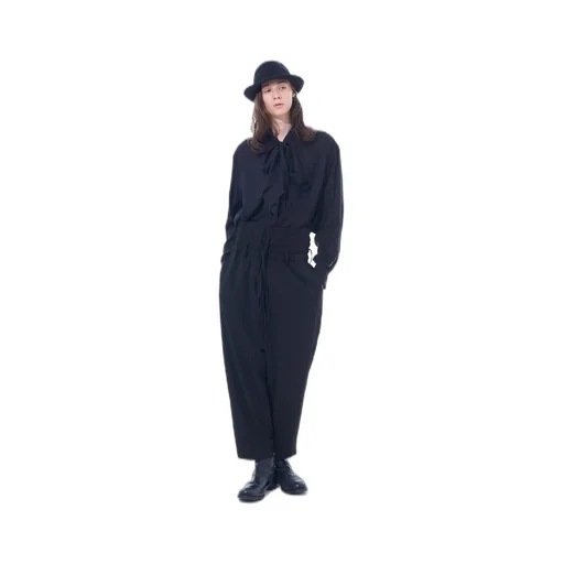 Pe/Rayon Gabardine Stretch Shirring And Laces Waist Pants