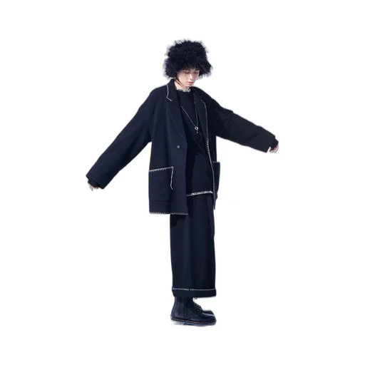 W/Top Mossa Belted Sarouel Pants With Blanket Stitch Design