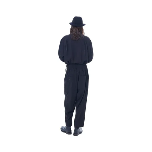 Pe/Rayon Gabardine Stretch Shirring And Laces Waist Pants