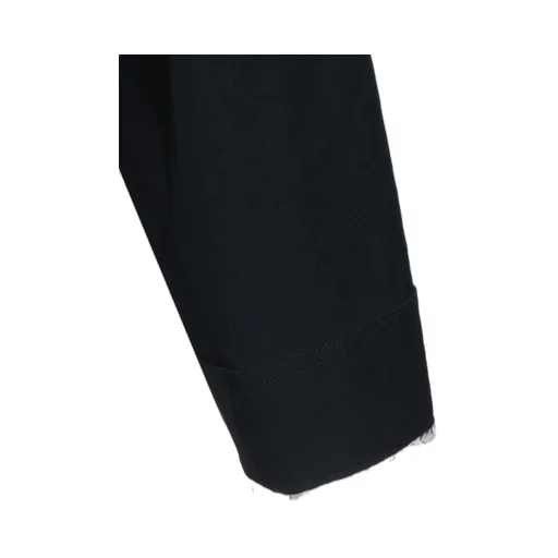 Washer Finished Wool Gabardine Oversized Reversible Blouson With Cut-Out Design