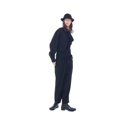 Pe/Rayon Gabardine Stretch Shirring And Laces Waist Pants