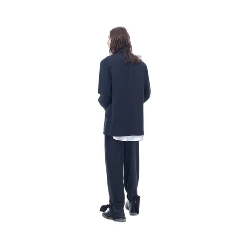 T/W Gabardine Collarless Jacket