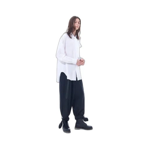 T/W Gabardine 2-Tuck Pants With Hem Ties