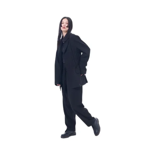 Pe/Rayon Gabardine Stretch Shirring And Laces Waist Pants