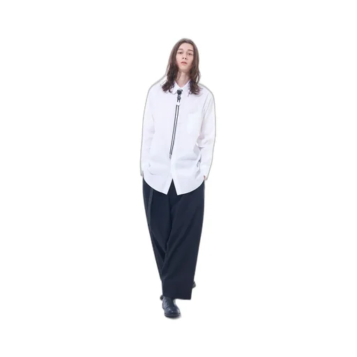 T/W Gabardine Suspender Pants With Triangle Gusset
