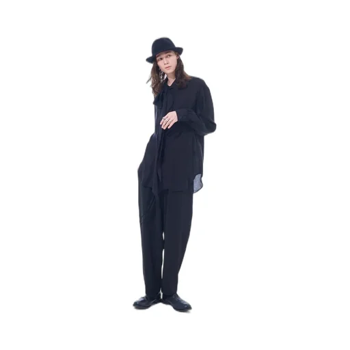 Pe/Rayon Gabardine Stretch Shirring And Laces Waist Pants