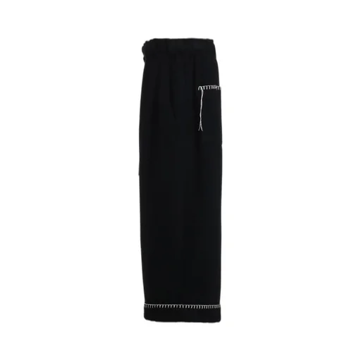 W/Top Mossa Belted Sarouel Pants With Blanket Stitch Design