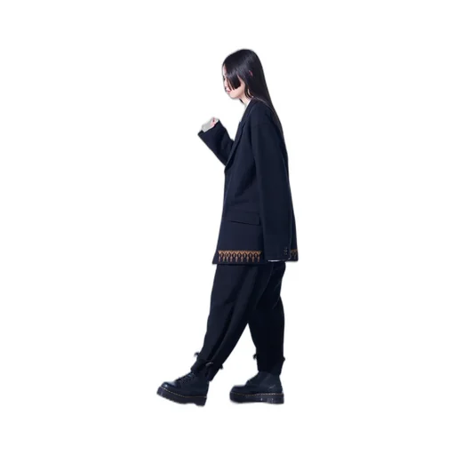 Compressed Jersey Ethnic Embroidered Jacket