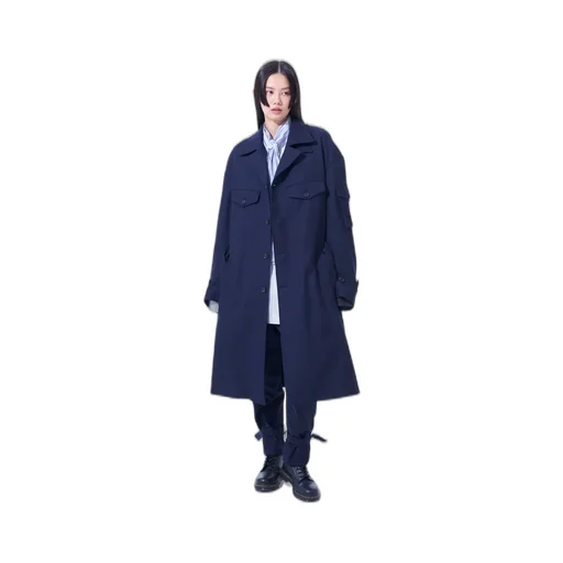 Wool Surge Oversized Military Coat