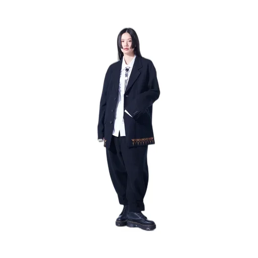 Compressed Jersey Ethnic Embroidered Jacket