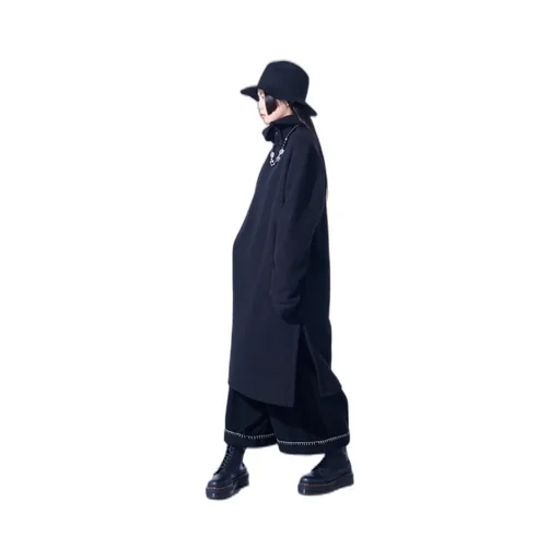 Pe/W Sliver Jersey Turtleneck Long Pullover