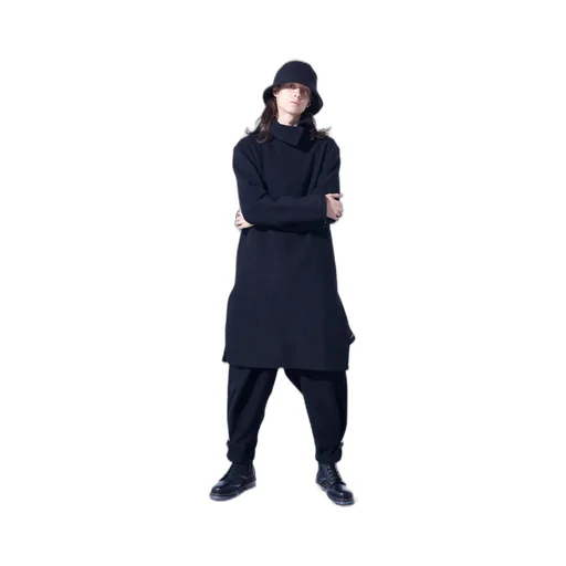Pe/W Sliver Jersey Turtleneck Long Pullover