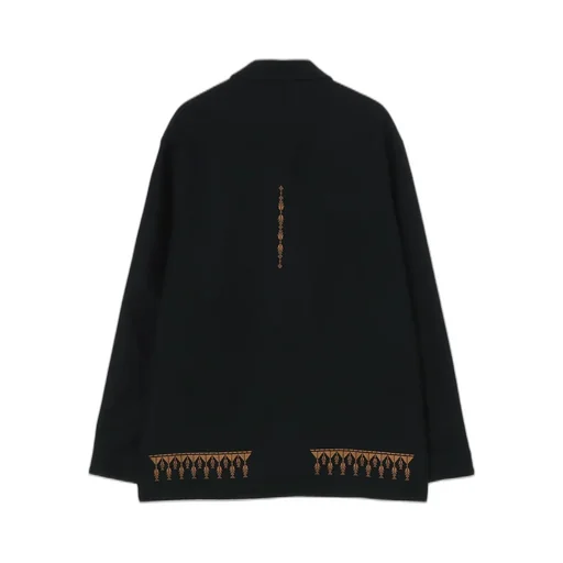 Compressed Jersey Ethnic Embroidered Blouson