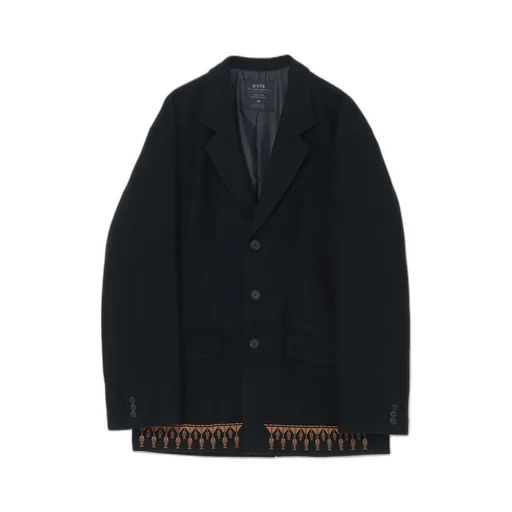 Compressed Jersey Ethnic Embroidered Jacket