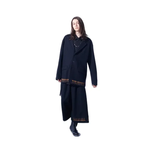 Compressed Jersey Ethnic Embroidered Jacket