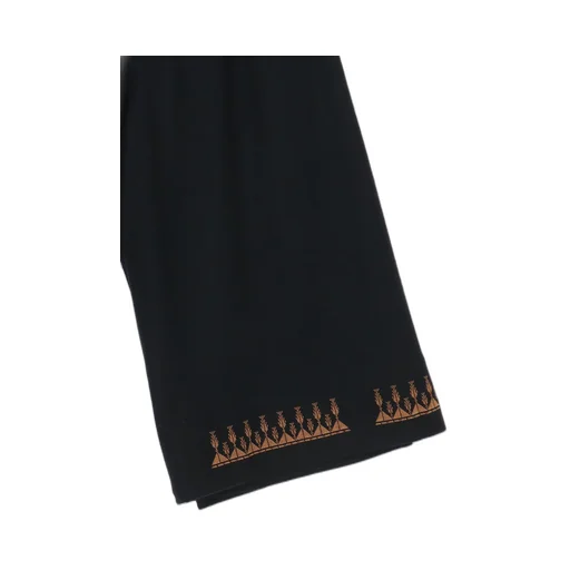 Compressed Jersey Ethnic Embroidered Wrap Pants