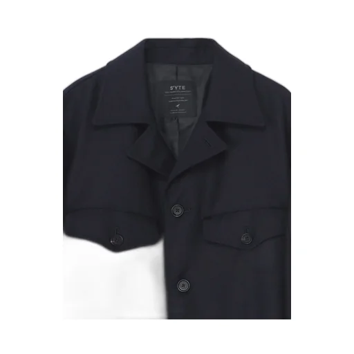 Wool Surge Oversized Military Coat