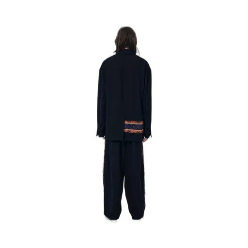 Flannel + Ecuadorian Woven Braid Side-Switching Pants