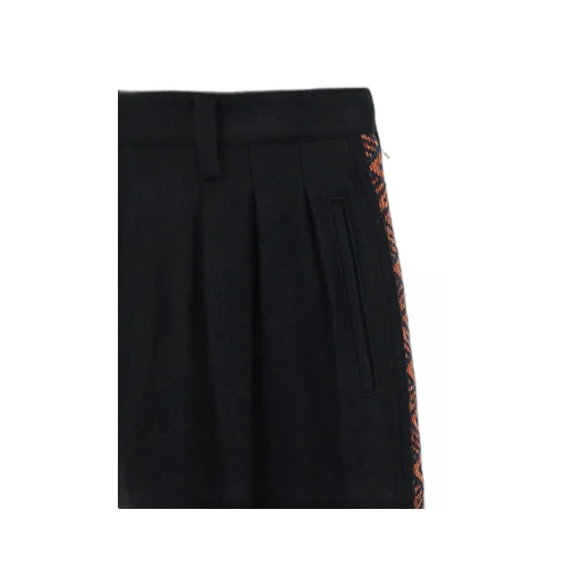 Flannel + Ecuadorian Woven Braid Side-Switching Pants