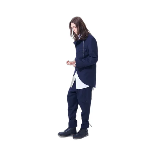 Wool Surge Semi-Double-Breasted Jacket