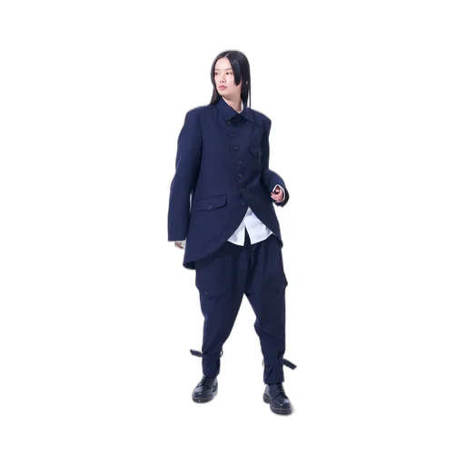 Wool Surge Semi-Double-Breasted Jacket