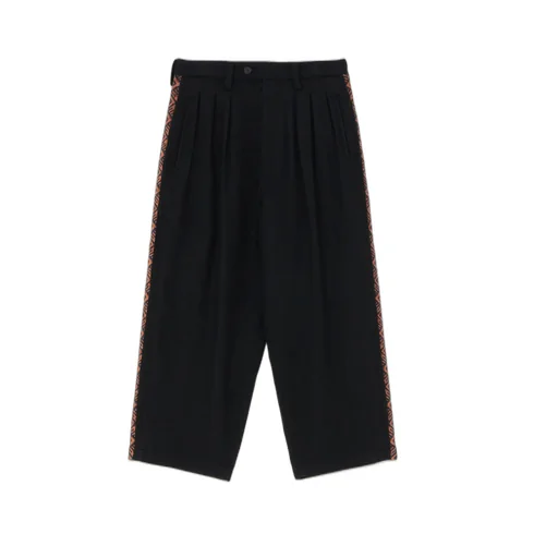 Flannel + Ecuadorian Woven Braid Side-Switching Pants