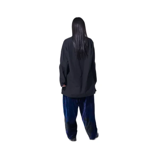 Tie-Dye Velvet Suspender Pants With Triangle Gusset