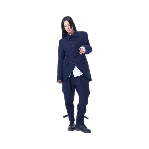 Wool Surge Semi-Double-Breasted Jacket