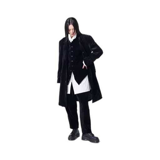 Velveteen 1-Tuck Tapered Pants